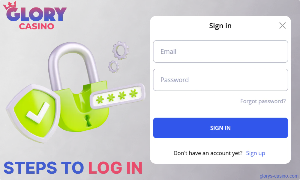 Instructions on how to log in to a Glory Casino গৌরব ক্যাসিনো account in Bangladesh